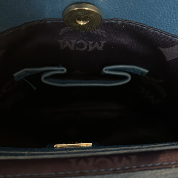 MCM Mini Studded Shoulder Bag w/Detachable Pouch - Picture 14 of 17